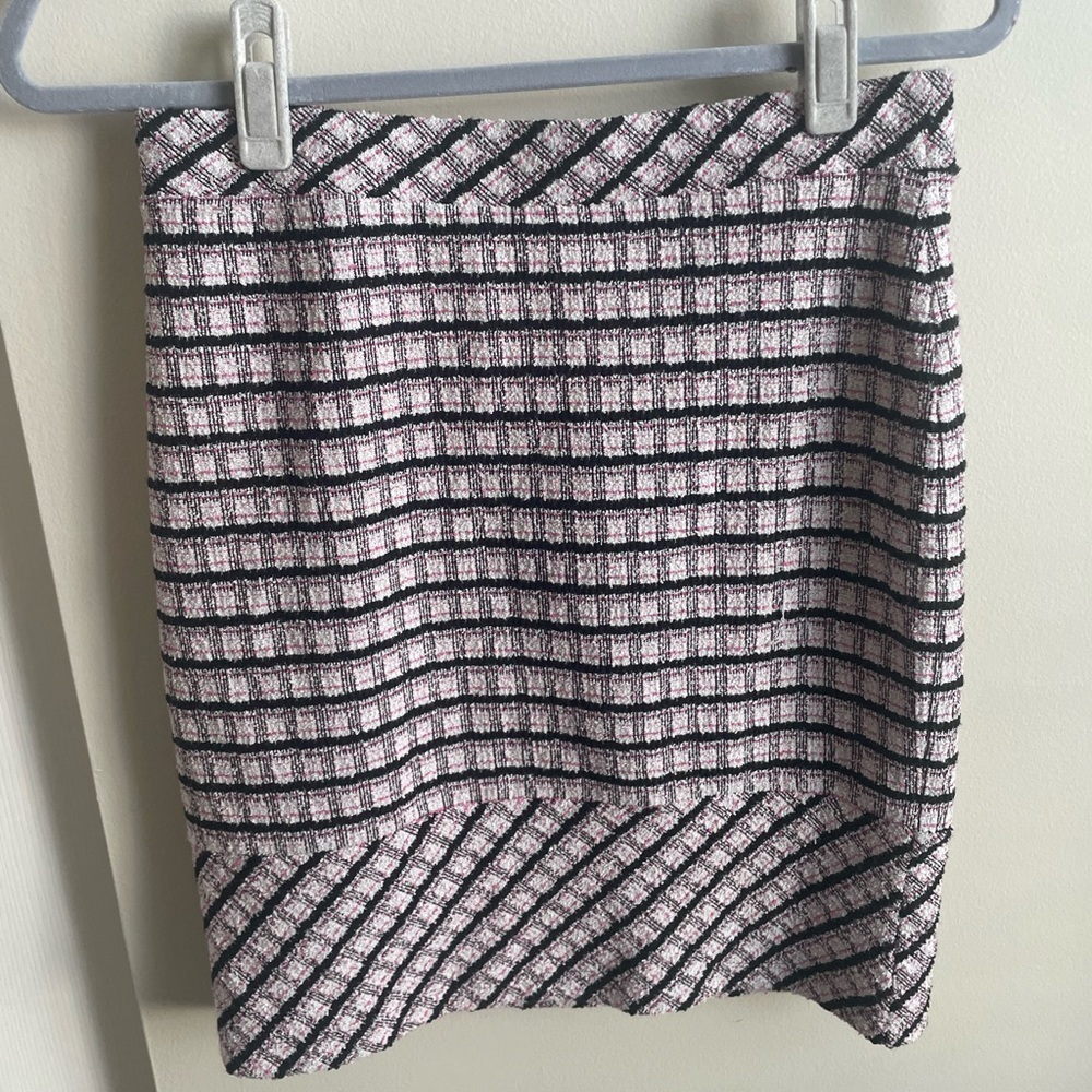 Banana Republic Checkered Petite Mini Skirt